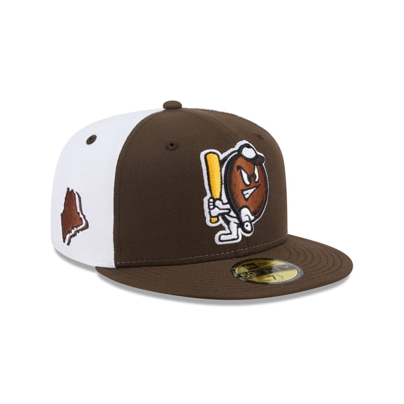 Men's-New Era Brown Portland Sea Dogs Theme Nights 59FIFTY Fitted Hat