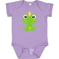 thumbnail image 3 of Inktastic Cute Frog, Green Frog, Frog Prince, Crown Boys or Girls Baby Bodysuit, 3 of 5
