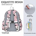 thumbnail image 5 of Border Collie Dogs with Flowers Backpack for School,Cute School Bag,Schoolbag with Adjustable Shoulder Straps & Padded Back,13.4"x11"x4.7", 5 of 6