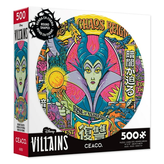 Ceaco 500 Piece Disney Maleficient, Villains Interlocking Jigsaw Puzzle