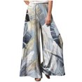 thumbnail image 1 of ICHUANYI Clearance Women Fashion Casual Printing Elastic Waist Loose Full Length Pants ICHUANYI "ICHUANYI", 1 of 4