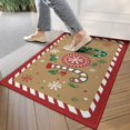 thumbnail image 4 of Happy Easter Kitchen Rugs Set 2 Piece,Easter Eggs Bunny Decorative Rugs for Kitchen,Easter Spring Flowers Rabbit Low-Profile Floor Mats Decorations for Home Kitchen (17.7x47.2+17.7x23.6 Black), 4 of 6