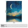 thumbnail image 4 of BCIIG Crescent Moon Stars Warm Lightweight Blanket Soft Fleece Blankets All Seasons Excellent Hand Feel Sofa Decor Cow Gifts Blanket 60x80in, 4 of 6