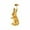A, variant on Tyidzon Easter Bunny Candle Holder, 7.8" Gold Alloy Rabbit Figurine Candlestick, Festival Candle Holder for Easter Table Centerpiece Mantel Home Decor