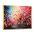 thumbnail image 2 of Designart "Bicycle Dreamlike Bicycles painting" Transportation Floater Framed Wall Decor, 2 of 7