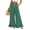 Dark Green, variant on Women's Solid Color Ruffle Hem Wide Leg Pants - High Waisted Palazzo Trousers with Pockets, Flowy Drawstring Casual Lounge Pants Black L