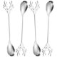 thumbnail image 5 of 4pcs cucharadas de espresso de acero inoxidable cucharadas de dibujos animados cucharadas de café cucharas de té cucharas de té cucharas, 5 of 5
