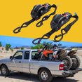 thumbnail image 3 of Correas De Trinquete Retráctiles Para Automóvil, 2,5 M, 1760 Libras, Correas De Amarre Autoretráctiles De Alta Resistencia Para Camión, Remolque, Motocicleta, ATV, Lancha, 3 of 7