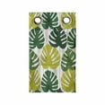 thumbnail image 1 of Tropical Hanging Pocket Organizer, Monstera Leaves in Gradient Monochrome Tones Exotic Minimal Graphic, Printed Polyester Storage Bag with Pockets, 9" x 27", Lime Green and Emerald, 1 of 2