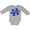 AC-Heather Grey, variant on Autism Awareness Be Kind Dark Blue Puzzle Piece Boys or Girls Long Sleeve Baby Bodysuit
