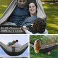 thumbnail image 6 of Eurhowing Ultralight Portable Camping Hammock, 600lbs Capacity Double Hammock with Tree Straps, 2-Person Travel Hammock for Backyard, Backpacking, Camping, 6 of 8