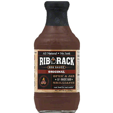Rib Rack Original BBQ Sauce, 19 oz, (Pack of 6)