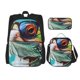 thumbnail image 1 of Easygdp Stylish Sunglasses Iguana Mochila para Niños y Niñas con Set de Caja de Almuerzo y Estuche para Lápices 3 en 1, Mochila Escolar Estampada para Adolescentes, 1 of 7