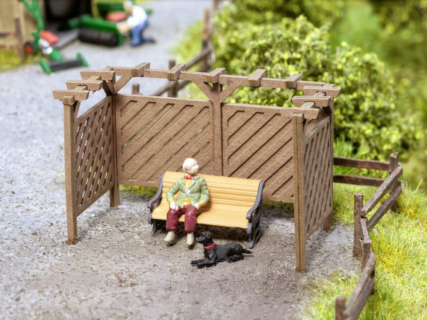 Noch 14229 Pergola H0 Scale Model Kit