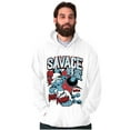 thumbnail image 4 of The Smurfs Kanji Keep Pushin Savage Hoodie Hooded Sweatshirt Men Brisco Brands M, 4 of 6