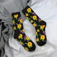 thumbnail image 5 of Bingfone Compression Socks for Women and Men Long Socks for Running Athletic Cycling Nurse- Daisies Flowers, 5 of 6