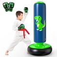 thumbnail image 1 of Saco de boxeo inflable QPAU Dinosaur de 120 cm con guantes de boxeo, 1 of 8