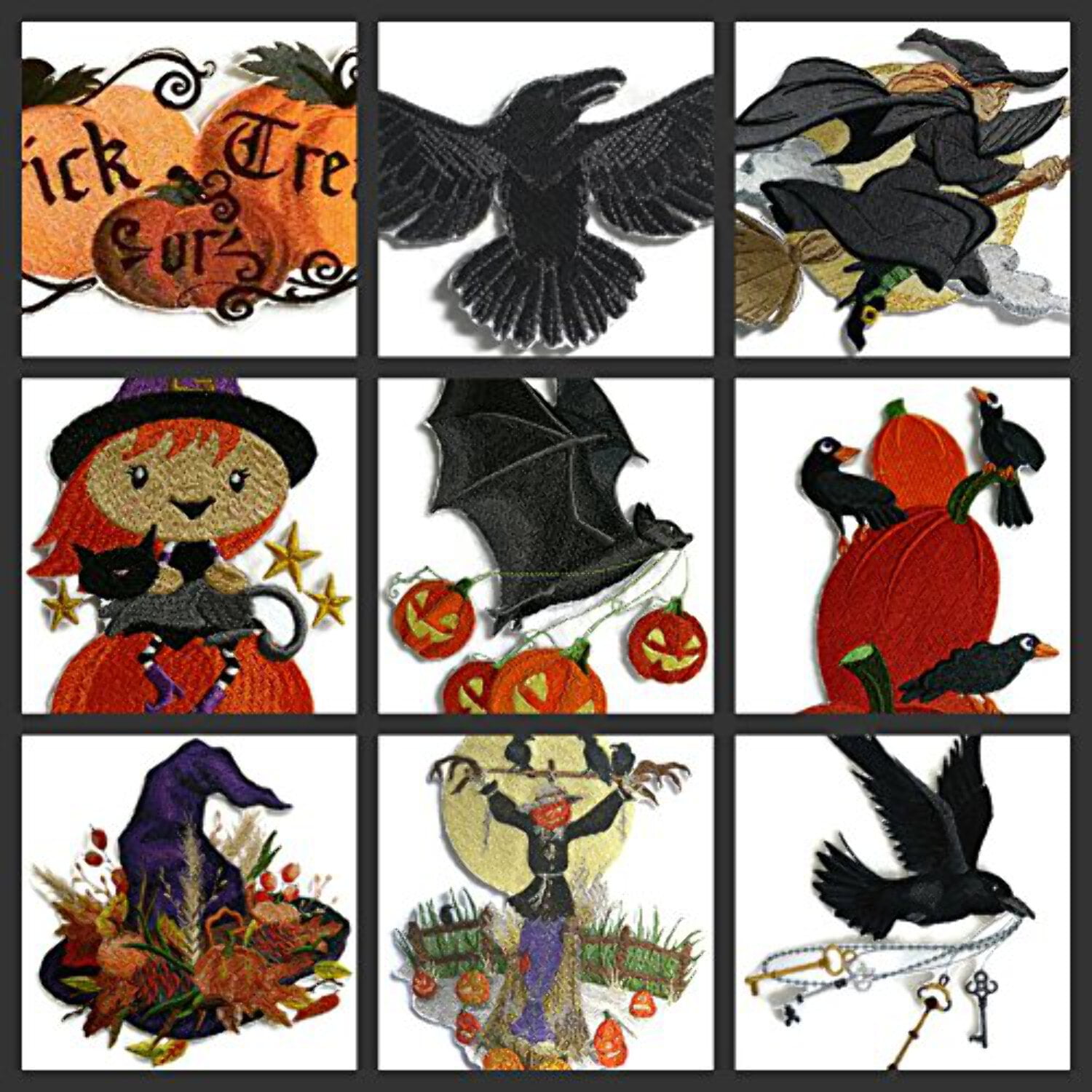 BeyondVision Custom and Unique Happy Halloween [Boo Crew Witch ] Embroidered Iron on/Sew Patch [6.85x4.36]