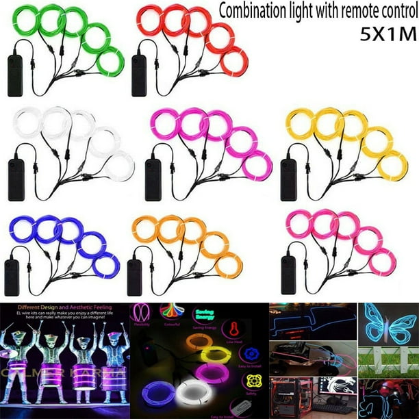 LED NEON Light, IEKOV™ AC 110-120V Flexible LED Neon Strip Lights, 120  LEDs/M, Dimmable, Waterproof 2835 SMD LED Rope Light + Remote Controller  for