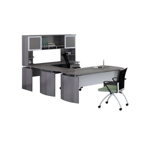 Mayline Group Medina Series 3 Piece U Shape Desk Office Suite
