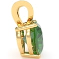 thumbnail image 2 of Lab-Created Emerald Heart Solitaire Pendant In 14k Yellow Gold, 2 of 4