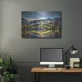 thumbnail image 5 of Luxe Metal Art 'Venice Italy Rialto Bridge at night' by Pedro Gavidia, Metal Wall Art, 36"x24", 5 of 9