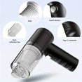thumbnail image 4 of Rechargeble Handheld Wireless Vacuum Cleaner, 1200mAH Battery, USB Charging, Reusable Filter Cartridge, For Car Cleaning, 4 of 5