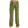 thumbnail image 4 of Women Leopard Print Pajama Pants Elastic Waist Lounge Pants Comfy Lightweight Soft Sleepwear Drawstring Casual, 4 of 5
