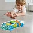 thumbnail image 3 of Light Up Transparent Sensory Car Toy for Klds, 1PC, Bump and Go Toy Car with Colorful Moving Gears, Music, and LED Effects, Easter Toys for ChiIdren, Great Birthday Gift Idea, 3 of 9