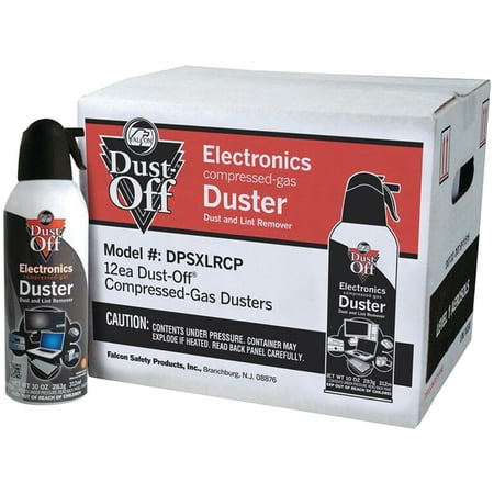 UPC 086216117602 product image for Falcon Safety Dust Off DPSXLRCP Compressed Gas  10 Oz  Pack Of 12 | upcitemdb.com