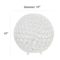 thumbnail image 6 of Mod Lighting and Decor Crystal Ball Sequin Table Lamp - 10" - White, 6 of 9