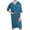 Green, variant on Lu's Chic Men's Waffle Robe Lightweight Bathrobe Zipper Housecoat Zip Front House Coat Casual Nightgown 3/4 Sleeve Lounge Side Split with Pockets White Large-X-Large