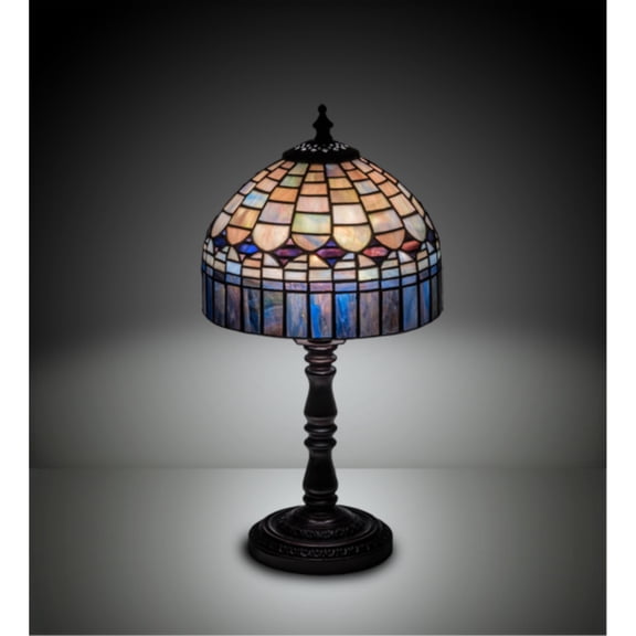29485 Meyda 14"H Tiffany Candice Mini Lamp