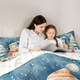 thumbnail image 5 of Homewish Cartoon Snowman Bedding Comforter Set 2pcs for Preppy Child Kids,Happy Xmas Gifts Twin Comforter Sets Microfiber,Merry Christmas Tree Breathable Bedding Set,Super Cozy Room Decor,Reversible, 5 of 8