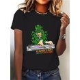 thumbnail image 1 of Stylish St. Patrick's Day Print Crew Neck T-Shirt Women Cotton Soft Casual Short Sleeve Crew Neck ToCamisetas de verano para mujer, manga corta, cuello redondo, casual, lindo, con gráficos, camisetas, 1 of 6