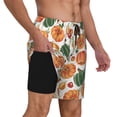 thumbnail image 2 of Gukieu Autumn Pumpkins Print Men's Double Layer Sports Swim Trunks, Quick Dry Adjustable Waist Swim Shorts Swimwear-Large, 2 of 6