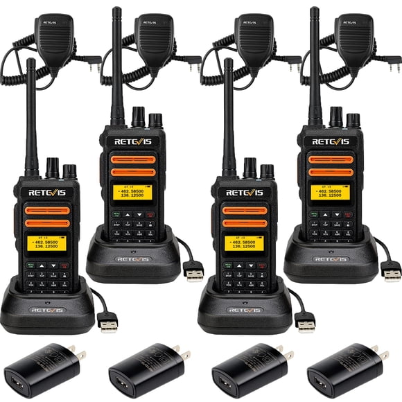 Radios bidireccionales GMRS de largo alcance Retevis RT76P de Walkie Talkies (4)