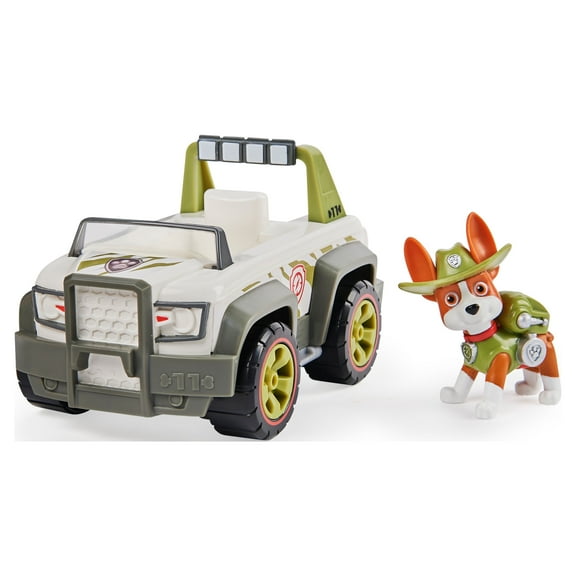PAW Patrol, Tracker’s Jungle Cruiser Vehicle with Collectible Figure