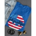thumbnail image 3 of Happy Independence Day. Shaped T-Shirt Women -Image by Shutterstock, Female x-Large, 3 of 4
