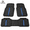 black blue, variant on Universal Rubber Car Floor Mats, Trim-to-Fit All Weather Floor Liners for Cars, SUVs, Trucks and Pickups, Heavy Duty Non-Slip Floor Mats Set with Deep Grooves, Front and Rear, Black