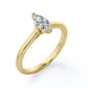 thumbnail image 4 of JeenMata Anillo de Compromiso Solitario de Talla Marquesa Exclusivo en Baño de Oro Amarillo de 18 K sobre Plata, 4 of 4