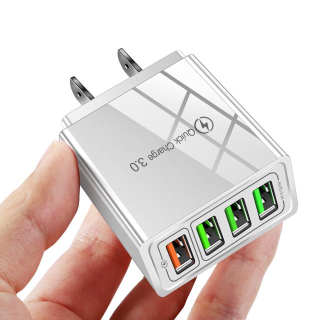 Q5-(4.1A) 4USB QC3.0 Mobile Phone Quickly Charger P5V5
