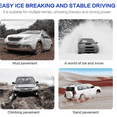 thumbnail image 4 of Emergency Snow Chains, Tire Chains with Thickened Manganese Steel for Car Truck SUV in Ice, Sand and Mud(8 Packs, Tire Width 235-285mm), 4 of 6
