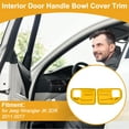 thumbnail image 2 of Cubierta de Tazón de Mango de Puerta Interior para Jeep Wrangler JK 2DR 2011-2017 Marco de Decoración de Mango de Puerta Interior Amarillo ABS 2 Pcs, 2 of 6