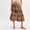 Orange, variant on Women's Palazzo Pants Pocket Retro Plaid Wide Leg Loose Casual Long Trousers Pants for Women Green L