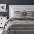 thumbnail image 1 of HomeTrends Riva Grey Jacquard Stripe 3 Piece Comforter Set, 1 of 4