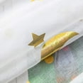 thumbnail image 7 of Stars Print Tulle Door Window Curtain Drape Panel Cloth Screen Window Scarf Valances, Bedroom Curtains Rod Pocket Voile Window Treatments for Living Room, 7 of 7