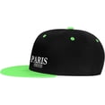 thumbnail image 3 of Paris Flat Bill Hats Contrast Hip Hop Baseball Cap Unisex Snapback Rock Caps, 3 of 9