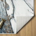 thumbnail image 6 of LUXE WEAVERS Marble Effect Abstract Blue 2x3 Area Rug for Living Room, 6 of 9