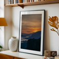 thumbnail image 5 of Gorge at Dawn - Photography Sunset Landscape Scenic Nature Mountain Silhouette Black Framed Wall Art Print 5 x 7 inches, 5 of 8
